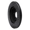 E-Line Drilled & Slotted Black Brake Rotor, 2007-2019 Suzuki, Position: Front Right - image 2