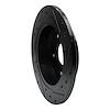 E-Line Drilled & Slotted Black Brake Rotor, 2010-2013 Suzuki, Position: Rear Left - image 1