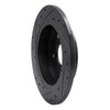 E-Line Drilled & Slotted Black Brake Rotor, 2010-2013 Suzuki, Position: Rear Right - image 4