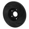 E-Line Drilled & Slotted Black Brake Rotor, 2010-2013 Suzuki, Position: Front Left - image 3