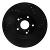 E-Line Drilled & Slotted Black Brake Rotor, 2010-2013 Suzuki, Position: Front Left - image 4