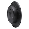 E-Line Drilled & Slotted Black Brake Rotor, 2004-2010 Fits Multiple Makes/Models, Position: Rear Right - image 1
