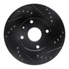 E-Line Drilled & Slotted Black Brake Rotor, 2004-2010 Fits Multiple Makes/Models, Position: Front Left - image 3