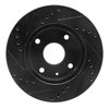 E-Line Drilled & Slotted Black Brake Rotor, 2004-2010 Fits Multiple Makes/Models, Position: Front Right - image 3