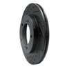 E-Line Drilled & Slotted Black Brake Rotor, 1996-1998 Suzuki, Position: Front Left - image 2