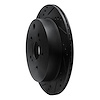 E-Line Drilled & Slotted Black Brake Rotor, 2009-2017 Suzuki, Position: Rear Left - image 1