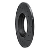 E-Line Drilled & Slotted Black Brake Rotor, 1965-1976 Audi/Porsche/Volkswagen, Position: Front Left