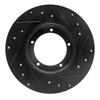 E-Line Drilled & Slotted Black Brake Rotor, 1965-1976 Audi/Porsche/Volkswagen, Position: Front Left - image 3
