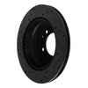 E-Line Drilled & Slotted Black Brake Rotor, 1969-1983 Audi/Porsche/Volkswagen, Position: Rear Right - image 4