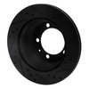 E-Line Drilled & Slotted Black Brake Rotor, 1987-1989 Audi/Porsche/Volkswagen, Position: Rear Left - image 4