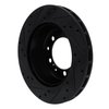 E-Line Drilled & Slotted Black Brake Rotor, 1991-1997 Audi/Porsche/Volkswagen, Position: Rear Left - image 4