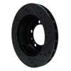 E-Line Drilled & Slotted Black Brake Rotor, 1991-1997 Audi/Porsche/Volkswagen, Position: Rear Right - image 4