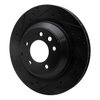E-Line Drilled & Slotted Black Brake Rotor, 2005-2018 Audi/Porsche/Volkswagen, Position: Rear Left - image 2