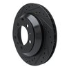 E-Line Drilled & Slotted Black Brake Rotor, 2019-2021 Audi/Porsche/Volkswagen, Position: Rear Left - image 2