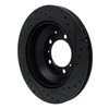 E-Line Drilled & Slotted Black Brake Rotor, 2019-2021 Audi/Porsche/Volkswagen, Position: Rear Left - image 4