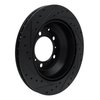 E-Line Drilled & Slotted Black Brake Rotor, 2019-2021 Audi/Porsche/Volkswagen, Position: Rear Right - image 4