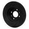 E-Line Drilled & Slotted Black Brake Rotor, 2006-2012 Fits Multiple Makes/Models, Position: Front Right - image 4