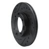 E-Line Drilled & Slotted Black Brake Rotor, 1987-1999 Fits Multiple Makes/Models, Position: Front Left - image 2