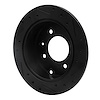 E-Line Drilled & Slotted Black Brake Rotor, 1999-2006 Kia/Hyundai/Genesis, Position: Rear Left - image 1