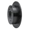 E-Line Drilled & Slotted Black Brake Rotor, 1999-2006 Kia/Hyundai/Genesis, Position: Rear Right - image 4