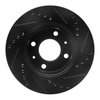 E-Line Drilled & Slotted Black Brake Rotor, 2003-2006 Fits Multiple Makes/Models, Position: Front Left - image 2