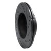 E-Line Drilled & Slotted Black Brake Rotor, 2003-2006 Fits Multiple Makes/Models, Position: Front Left - image 3
