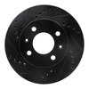 E-Line Drilled & Slotted Black Brake Rotor, 2003-2006 Fits Multiple Makes/Models, Position: Front Left - image 4