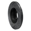 E-Line Drilled & Slotted Black Brake Rotor, 2003-2006 Fits Multiple Makes/Models, Position: Front Right - image 2