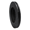 E-Line Drilled & Slotted Black Brake Rotor, 2009-2014 Kia/Hyundai/Genesis, Position: Front Left - image 1
