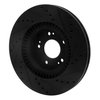 E-Line Drilled & Slotted Black Brake Rotor, 2009-2011 Kia/Hyundai/Genesis, Position: Front Left - image 3