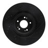 E-Line Drilled & Slotted Black Brake Rotor, 2011-2017 Kia/Hyundai/Genesis, Position: Front Left - image 4