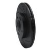 E-Line Drilled & Slotted Black Brake Rotor, Fits Select Kia/Hyundai/Genesis, Position: Front Right - image 3