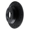 E-Line Drilled & Slotted Black Brake Rotor, 2009-2020 Kia/Hyundai/Genesis, Position: Rear Right - image 2
