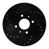 E-Line Drilled & Slotted Black Brake Rotor, 2012-2017 Fits Multiple Makes/Models, Position: Front Left - image 2