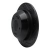 E-Line Drilled & Slotted Black Brake Rotor, 2010-2021 Kia/Hyundai/Genesis, Position: Rear Right - image 3