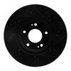 E-Line Drilled & Slotted Black Brake Rotor, 2010-2013 Kia/Hyundai/Genesis, Position: Front Left - image 4