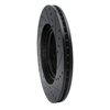E-Line Drilled & Slotted Black Brake Rotor, Fits Select Kia/Hyundai/Genesis, Position: Front Left - image 4
