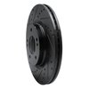 E-Line Drilled & Slotted Black Brake Rotor, Fits Select Kia/Hyundai/Genesis, Position: Front Left - image 3