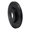 E-Line Drilled & Slotted Black Brake Rotor, 2009-2019 Mopar, Position: Front Right - image 4