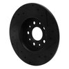 E-Line Drilled & Slotted Black Brake Rotor, 2014-2019 Mopar, Position: Rear Left - image 2