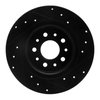 E-Line Drilled & Slotted Black Brake Rotor, 2014-2019 Mopar, Position: Rear Left - image 3