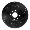 E-Line Drilled & Slotted Black Brake Rotor, 2012-2019 Mopar, Position: Front Left - image 4