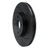 E-Line Drilled & Slotted Black Brake Rotor, 2012-2019 Mopar, Position: Front Right - image 4