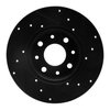 E-Line Drilled & Slotted Black Brake Rotor, 2013-2019 Mopar, Position: Rear Left - image 2