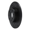 E-Line Drilled & Slotted Black Brake Rotor, 2013-2019 Mopar, Position: Rear Right - image 3