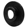 E-Line Drilled & Slotted Black Brake Rotor, 1990-2016 Land Rover, Position: Front Left - image 4