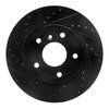 E-Line Drilled & Slotted Black Brake Rotor, 1994-2002 Land Rover, Position: Front Left - image 3