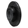 E-Line Drilled & Slotted Black Brake Rotor, 1994-2002 Land Rover, Position: Front Left - image 4