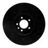 E-Line Drilled & Slotted Black Brake Rotor, 2006-2017 Land Rover, Position: Front Left - image 2