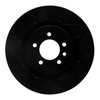E-Line Drilled & Slotted Black Brake Rotor, 2006-2017 Land Rover, Position: Front Left - image 3